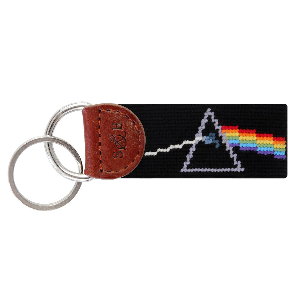 Monogrammed Pink Floyd Prism Key Fob (Black)