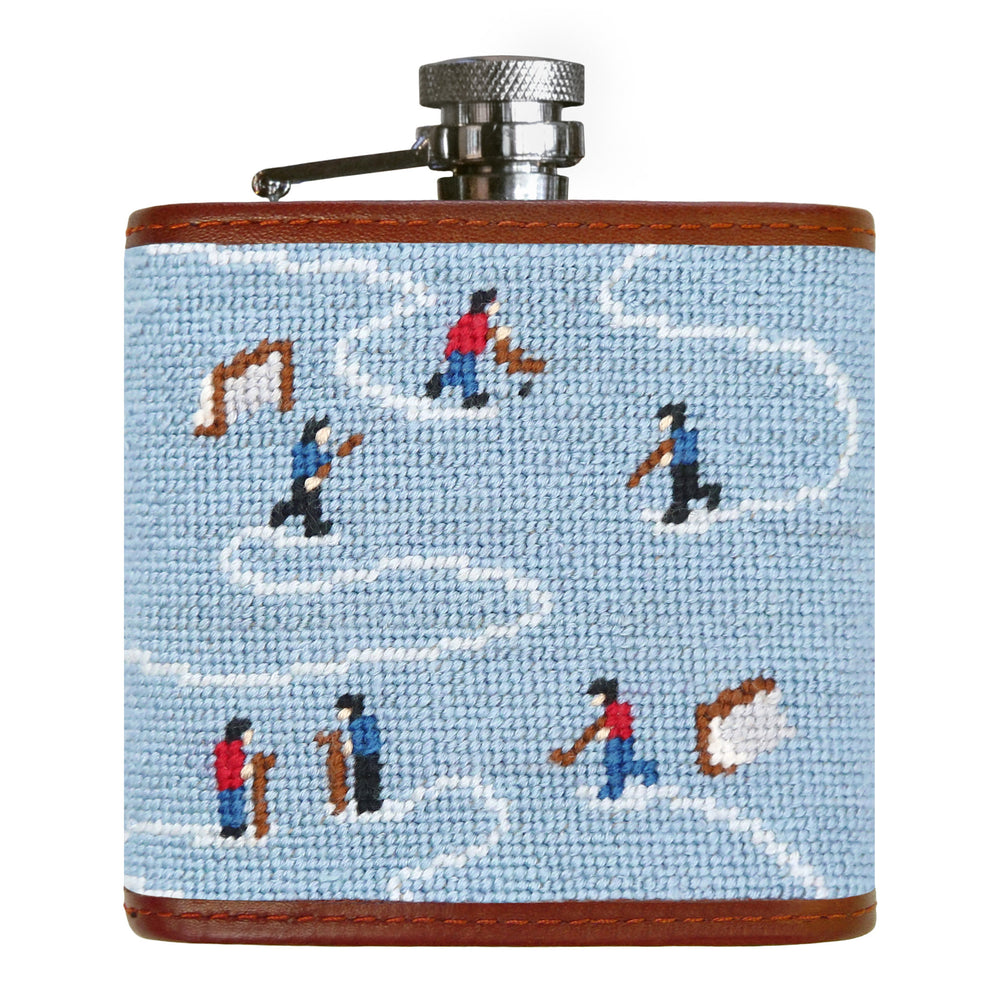 Pond Hockey Flask