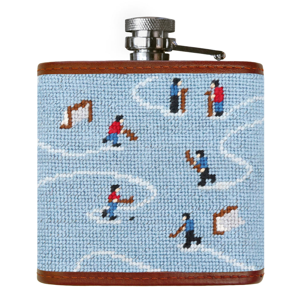 Pond Hockey Flask