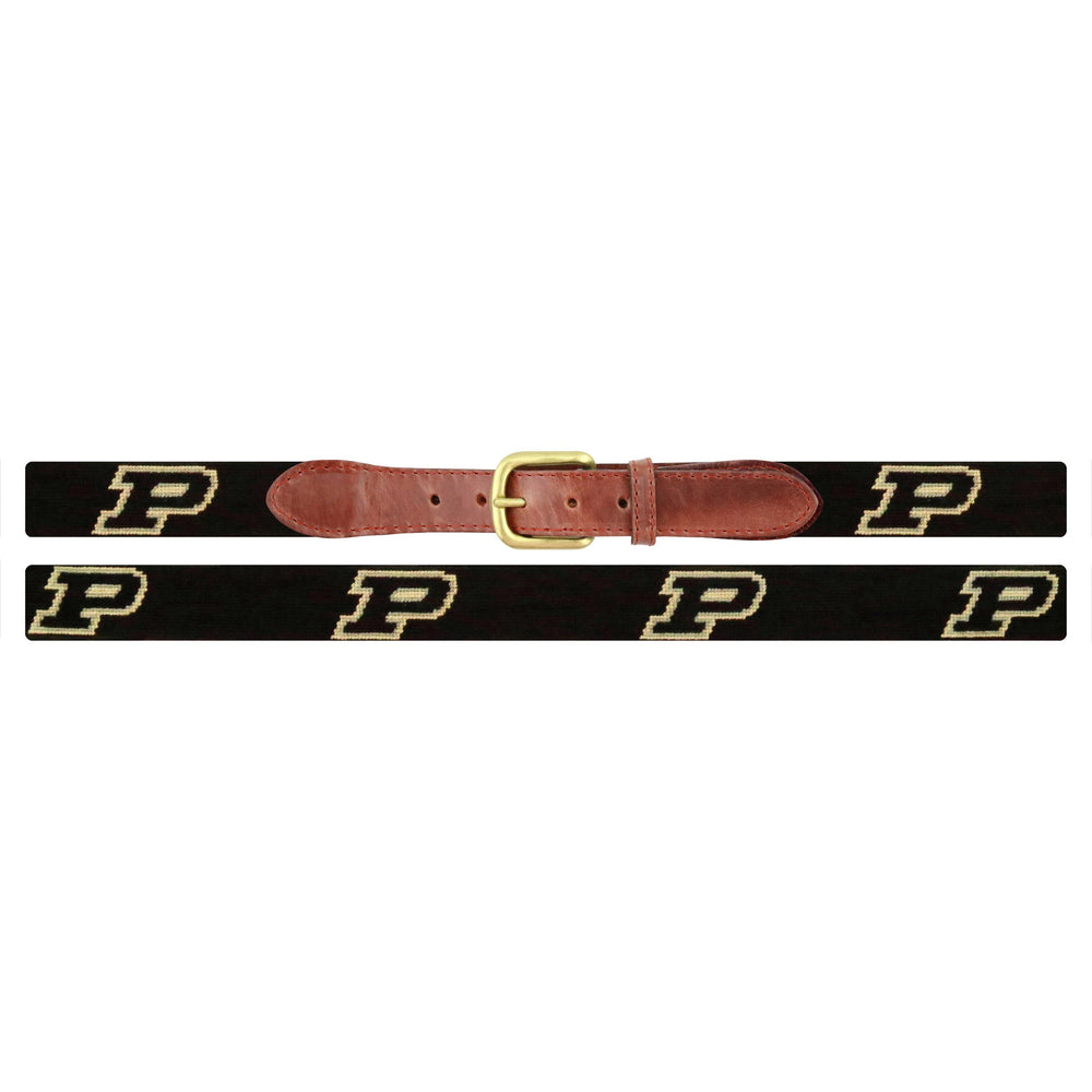 Monogrammed Purdue Belt (Black)