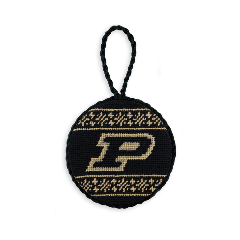 Purdue Fairisle Ornament (Black)