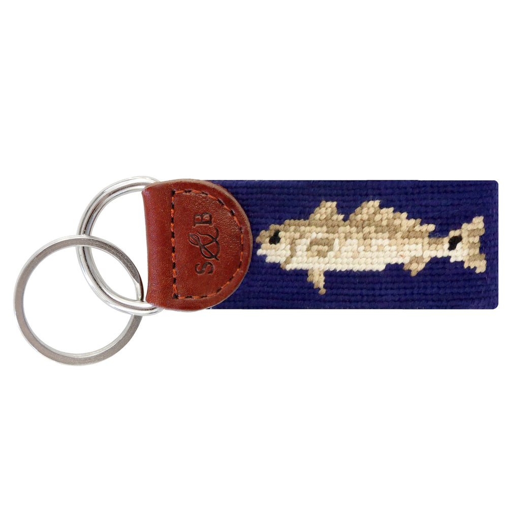 Monogrammed Redfish Key Fob (Dark Navy)