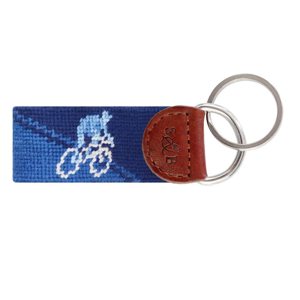 Retro Cyclist Key Fob