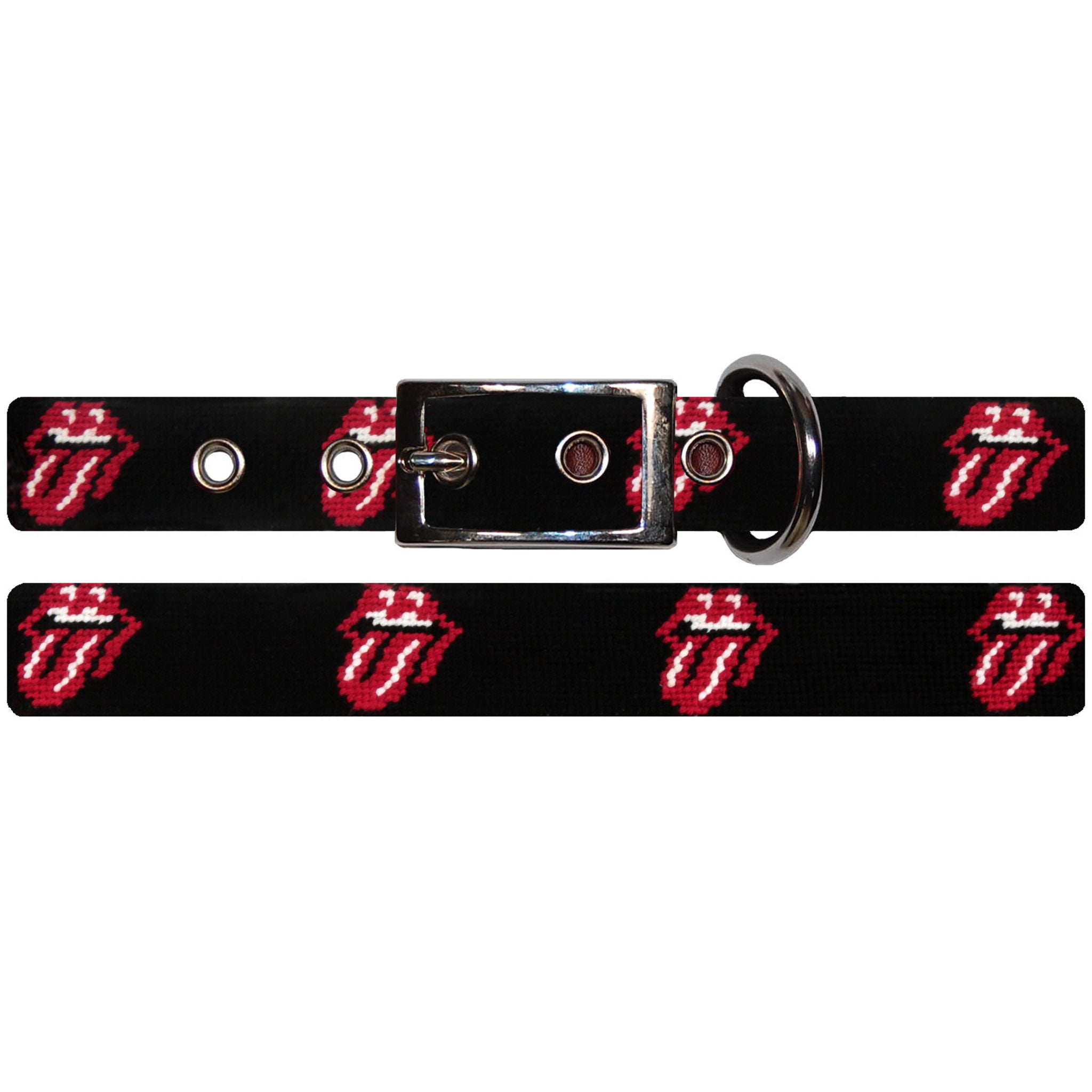 Rolling Stones Dog Collar (Black)