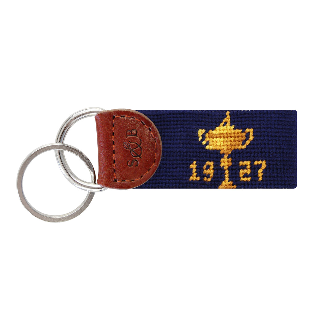 Ryder Cup 1927 Trophy-American Flag Key Fob (Dark Navy)
