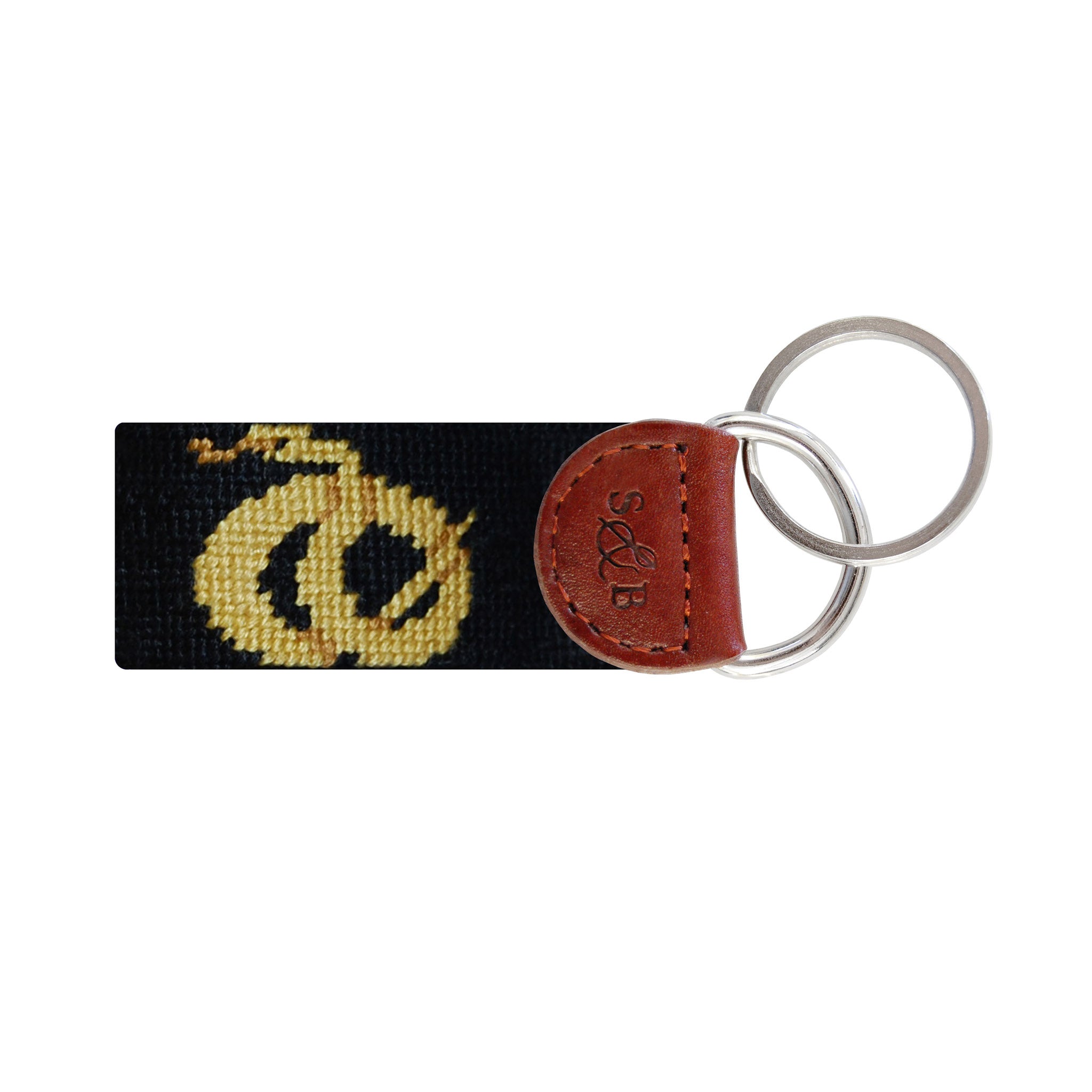 Sigma Nu Needlepoint Key Fob