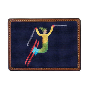 Ski Tricks Card Wallet (Dark Navy)