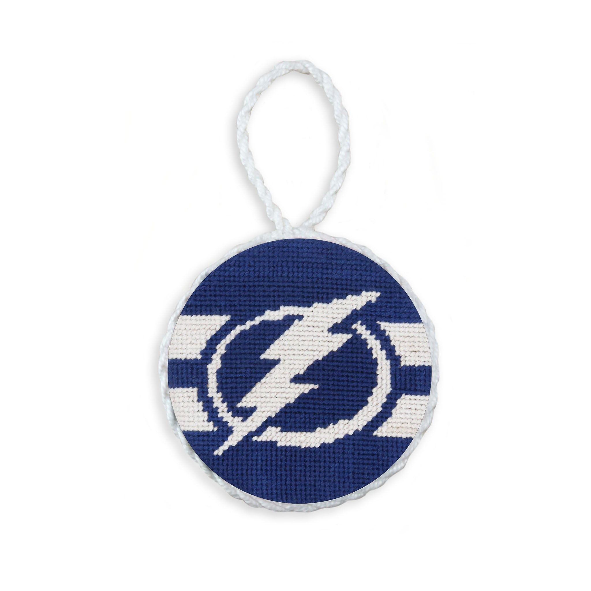 Tampa Bay Lightning Ornament (Classic Navy - Jersey Stripes) (Final Sale)