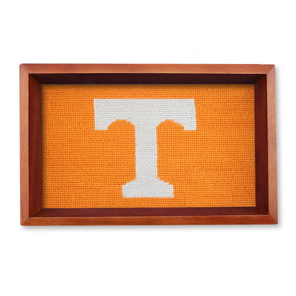 Tennessee Power T Valet Tray (Orange) (Chestnut Wood)