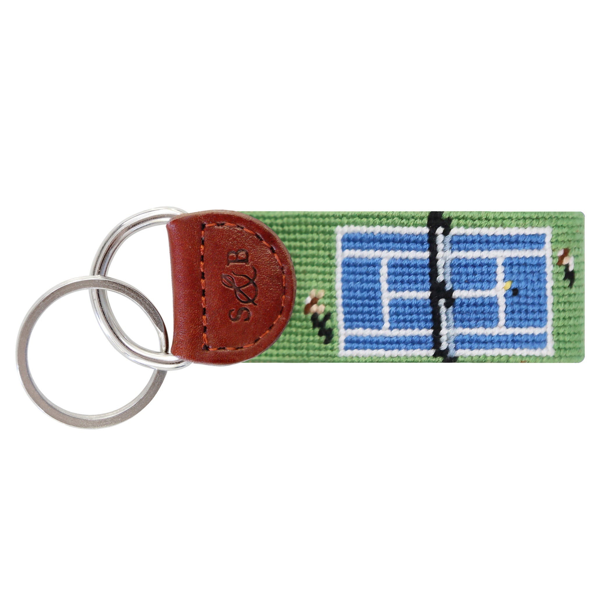 Tennis Overhead Key Fob (Moss)