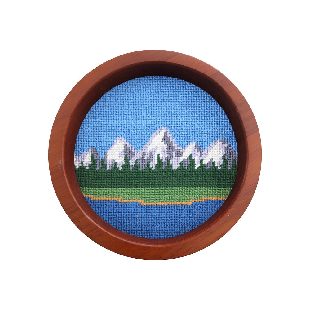 Tetons Wine Bottle Coaster