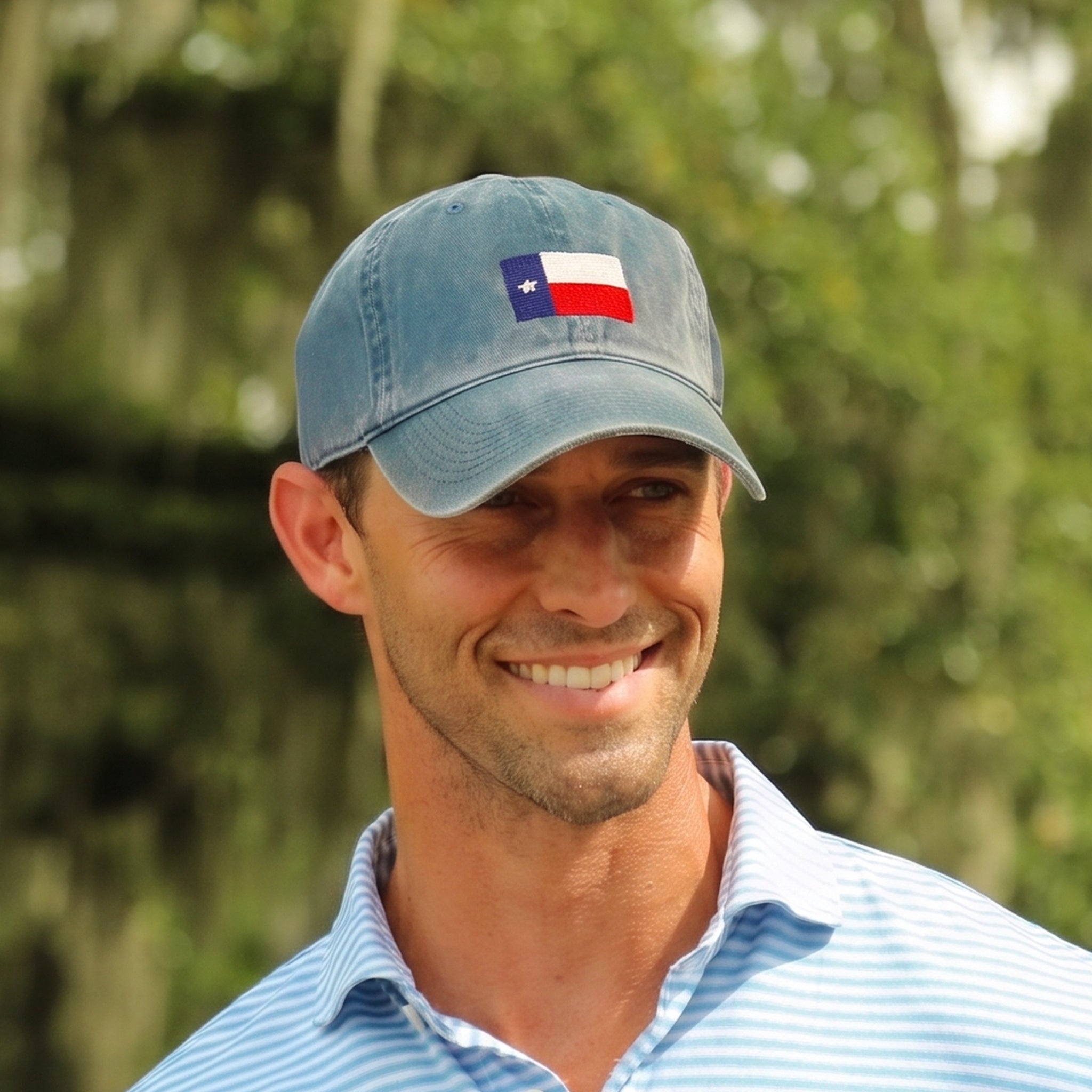Texas Flag Hat (Steel Blue)