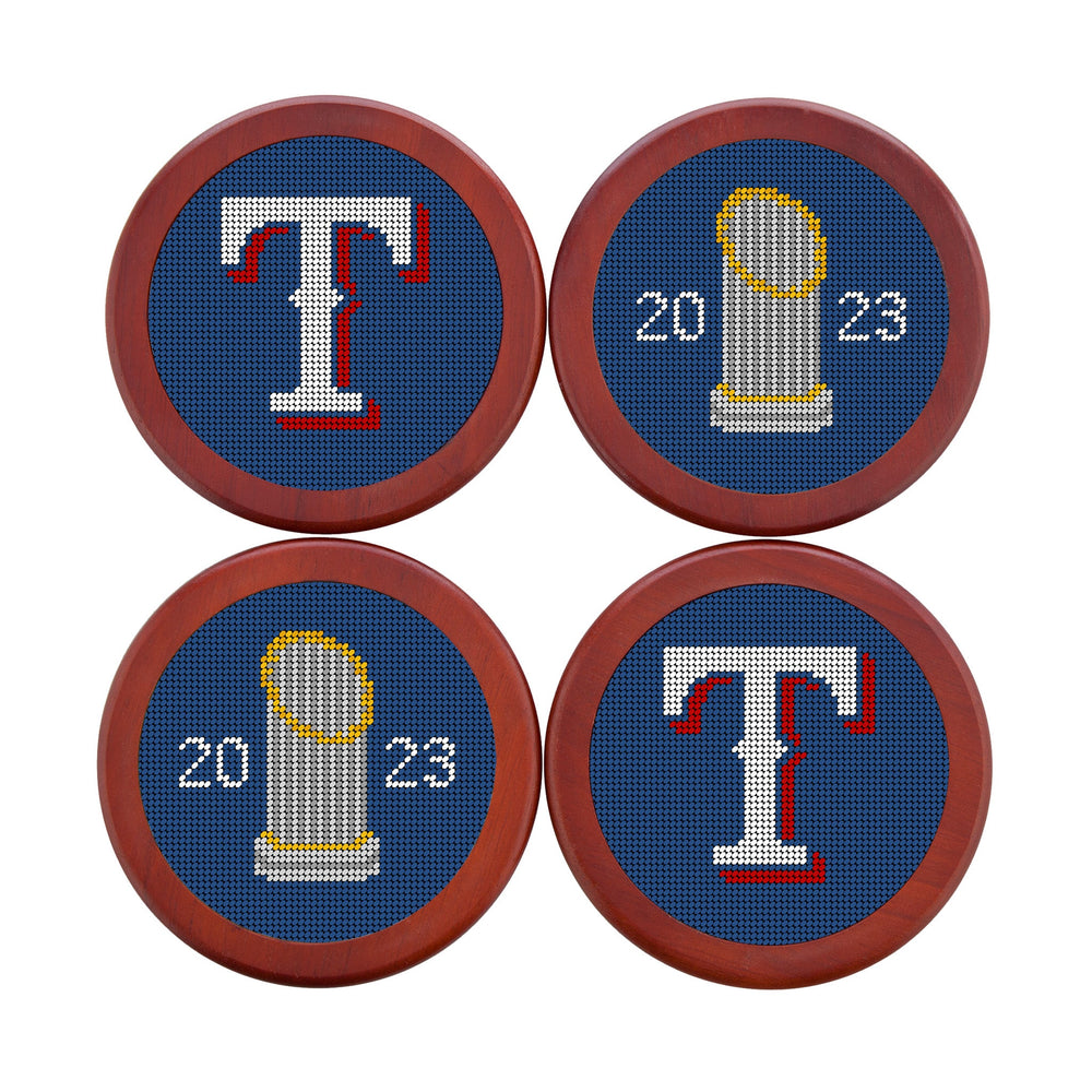 Texas Rangers 2023 World Series Coasters
