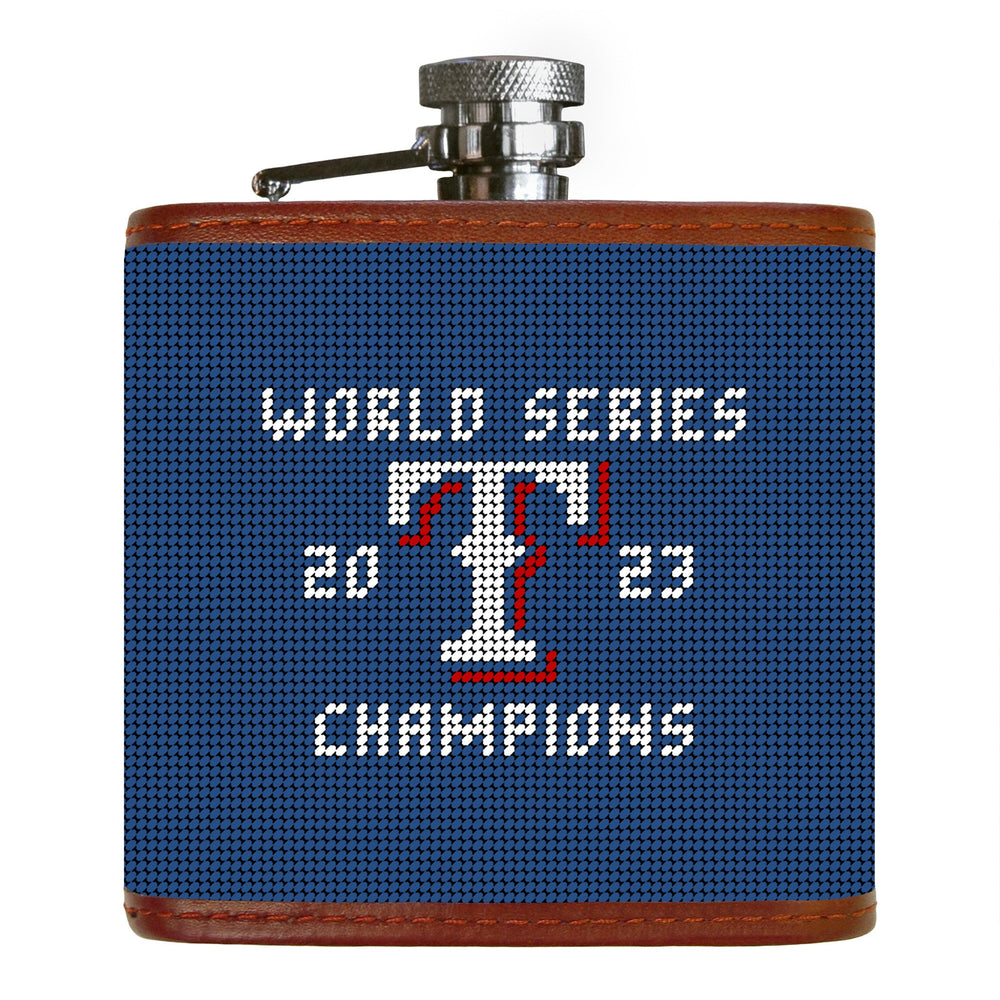 Texas Rangers 2023 World Series Flask