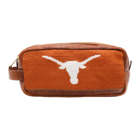 ハンドメイド(エギ&収納木箱)　Texas Longhorn Texas_ToiletryBag_BurntOrange_