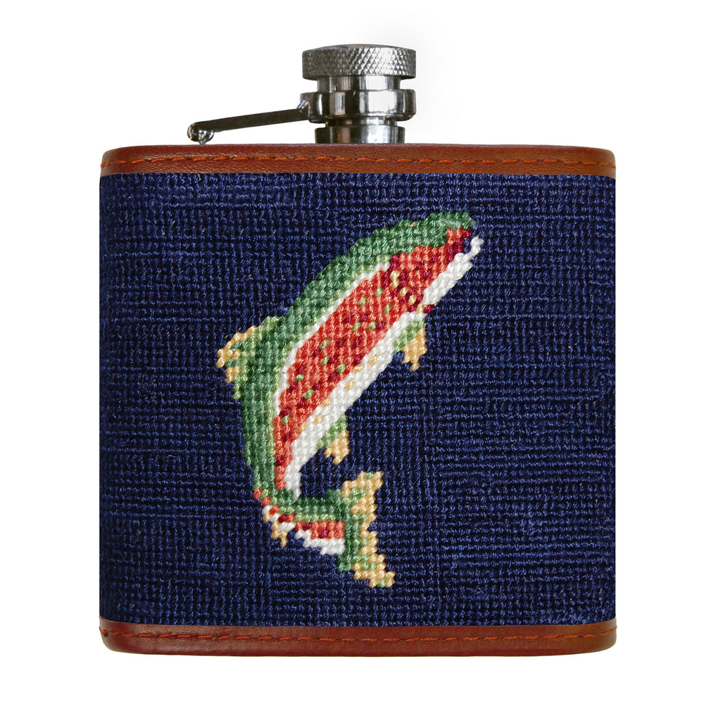 Trout and Fly Flask