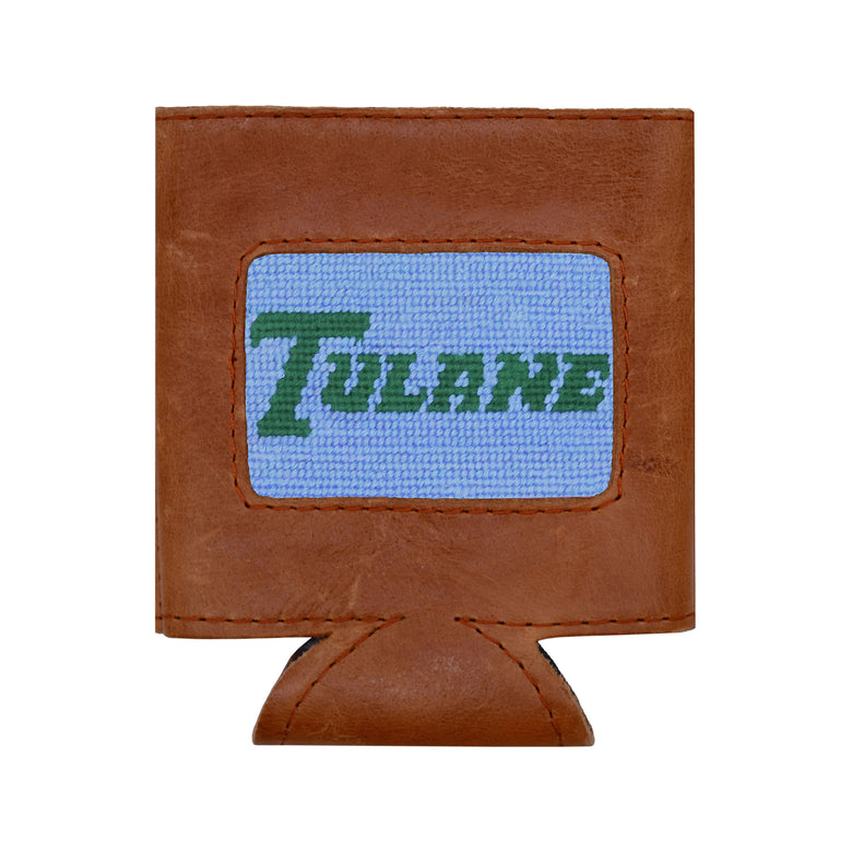 Smathers and Branson TulaneText LowRes Baby Blue Can Cooler, secondary view
