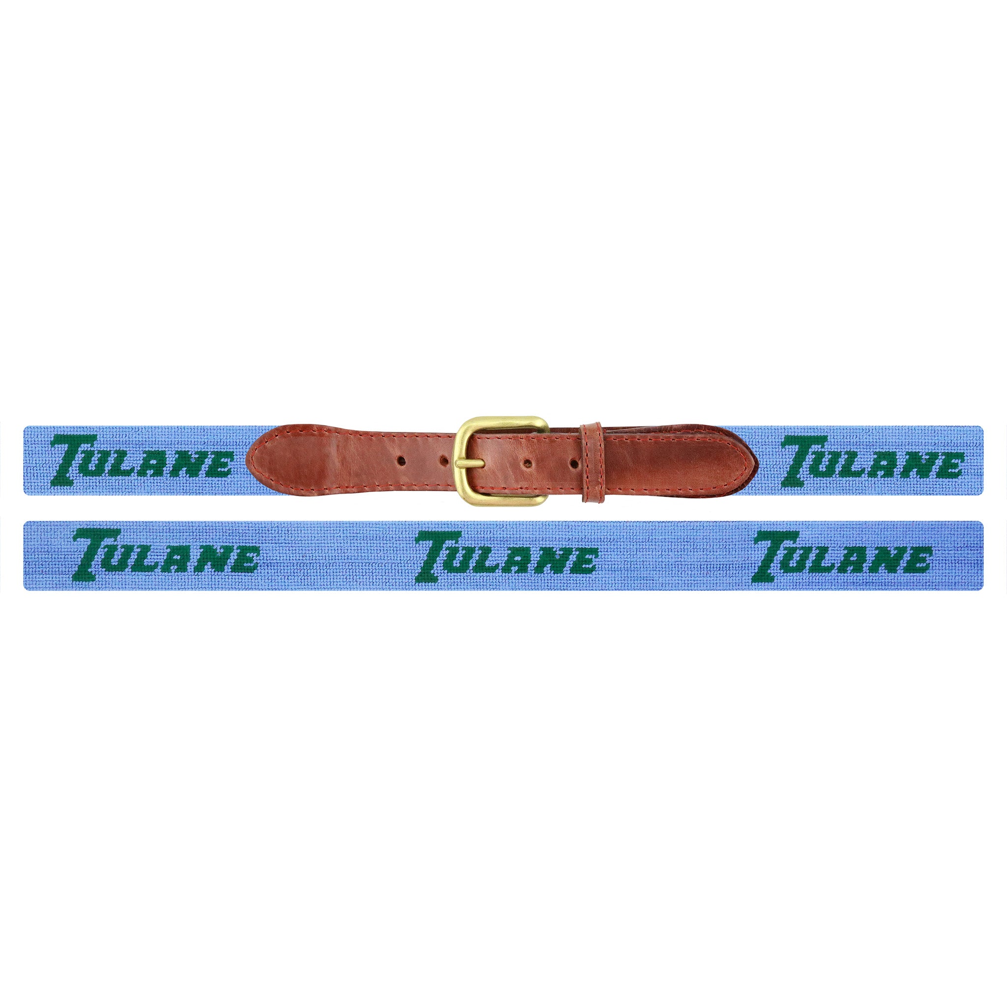 Tulane Text Belt (Baby Blue)