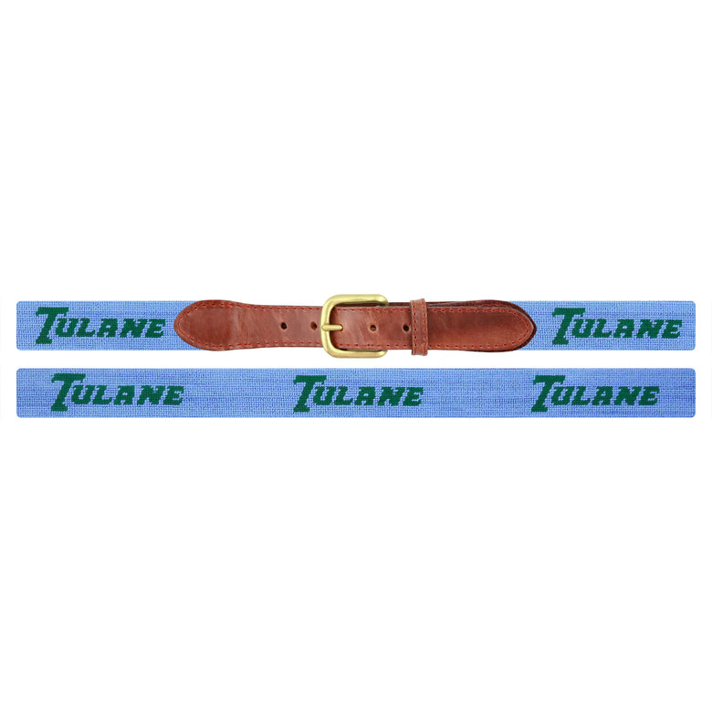 Tulane Text Belt (Baby Blue)