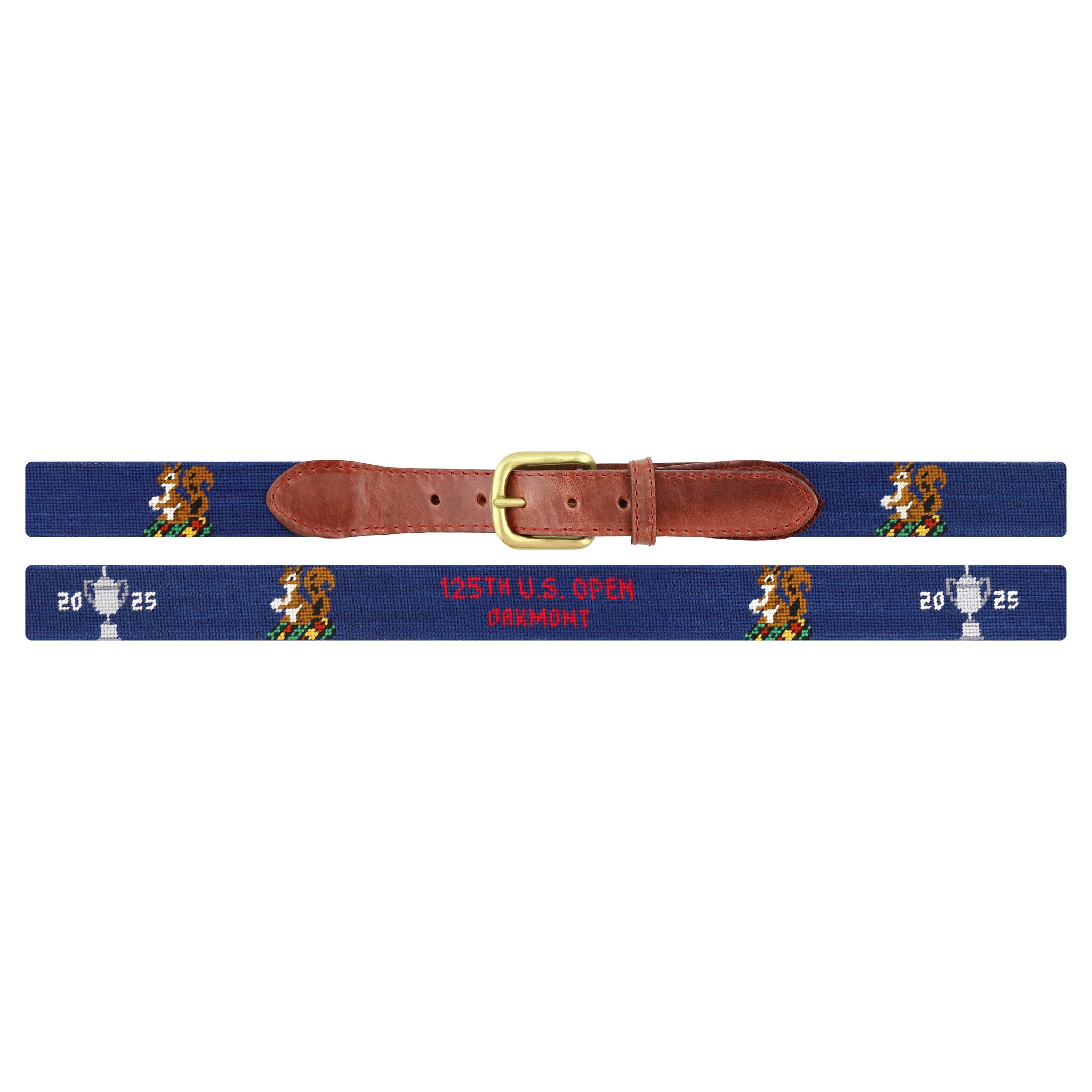 USGA 125th US Open Oakmont Logo-Trophy-Date Belt (Classic Navy)