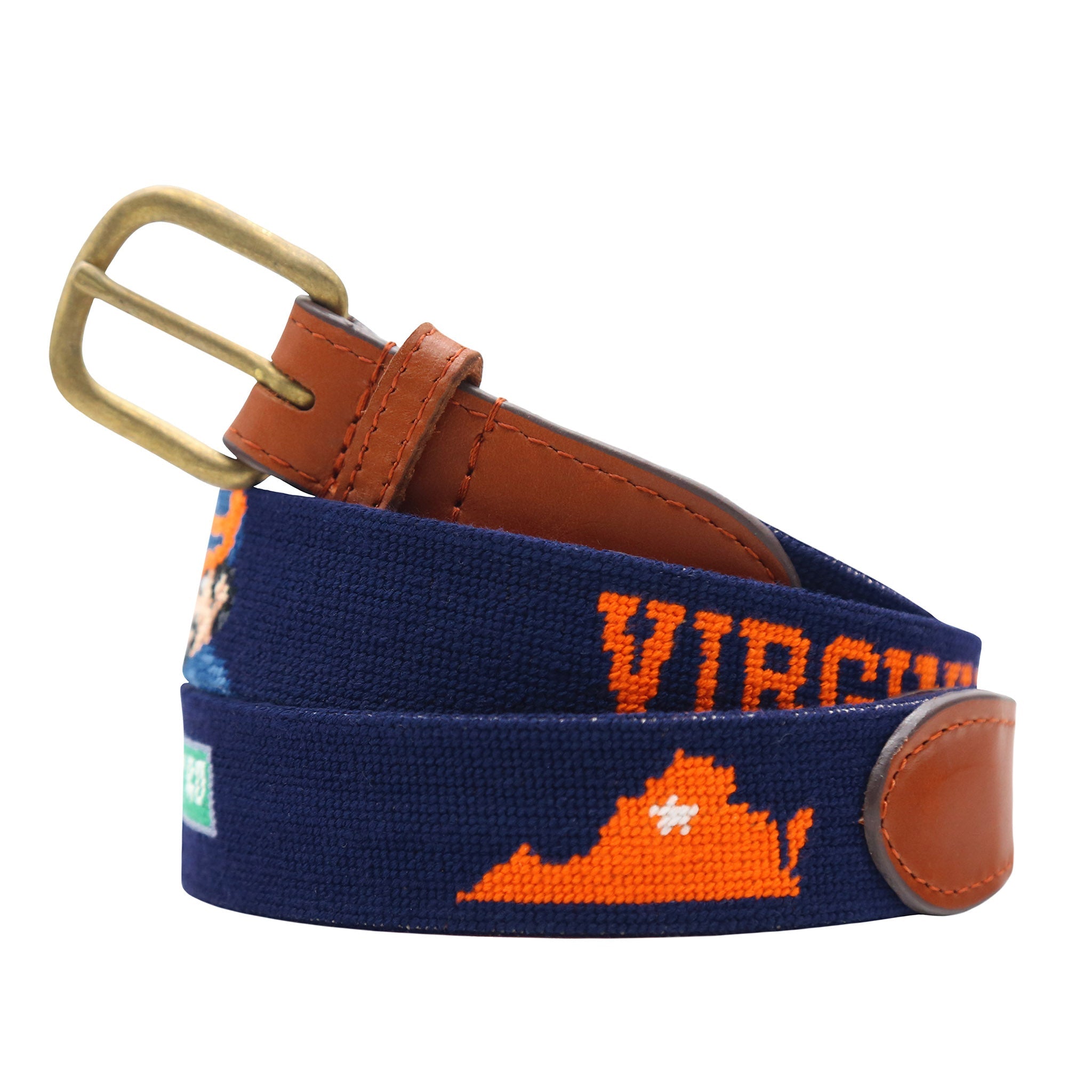 Monogrammed UVA Life Belt (Dark Navy)