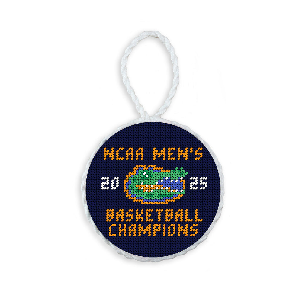 University of Florida 2025 Basketball Championship Ornament (Dark Navy)