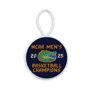 University of Florida 2025 Basketball Championship Ornament (Dark Navy)