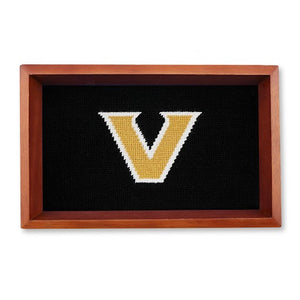 Vanderbilt Valet Tray (Black) (Chestnut Wood)