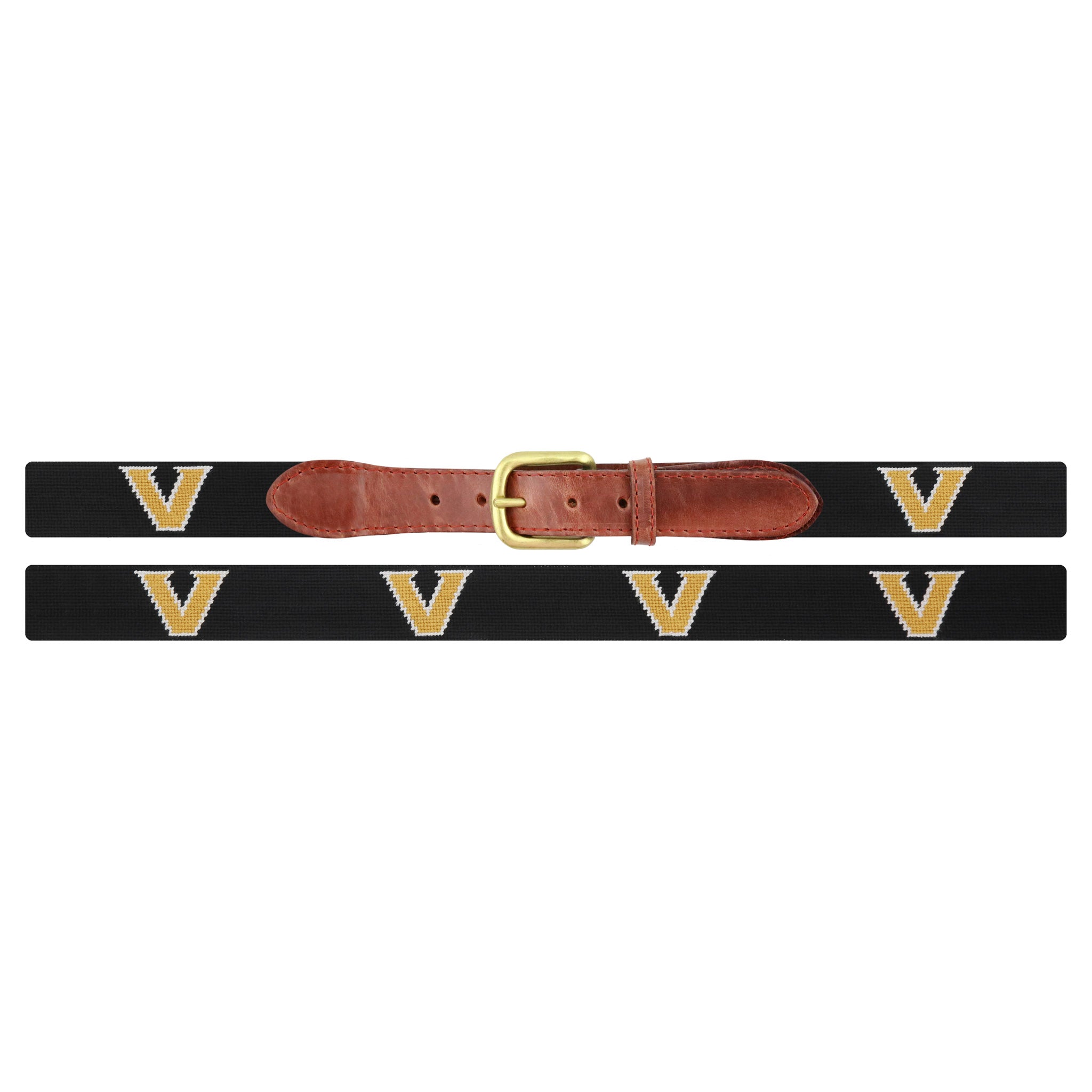 Monogrammed Vanderbilt Belt (Black)