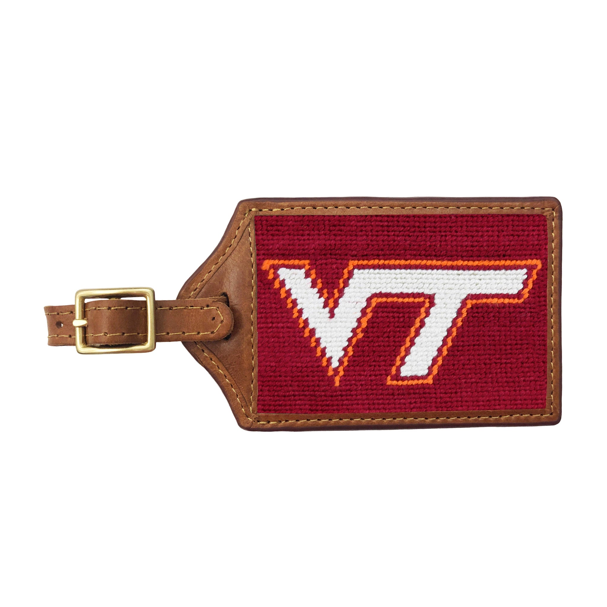 VA Tech Needlepoint Luggage Tag