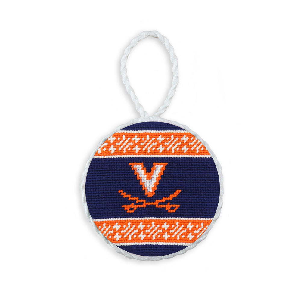 UVA Fairisle Ornament (Dark Navy)