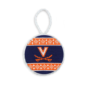 UVA Fairisle Ornament (Dark Navy)