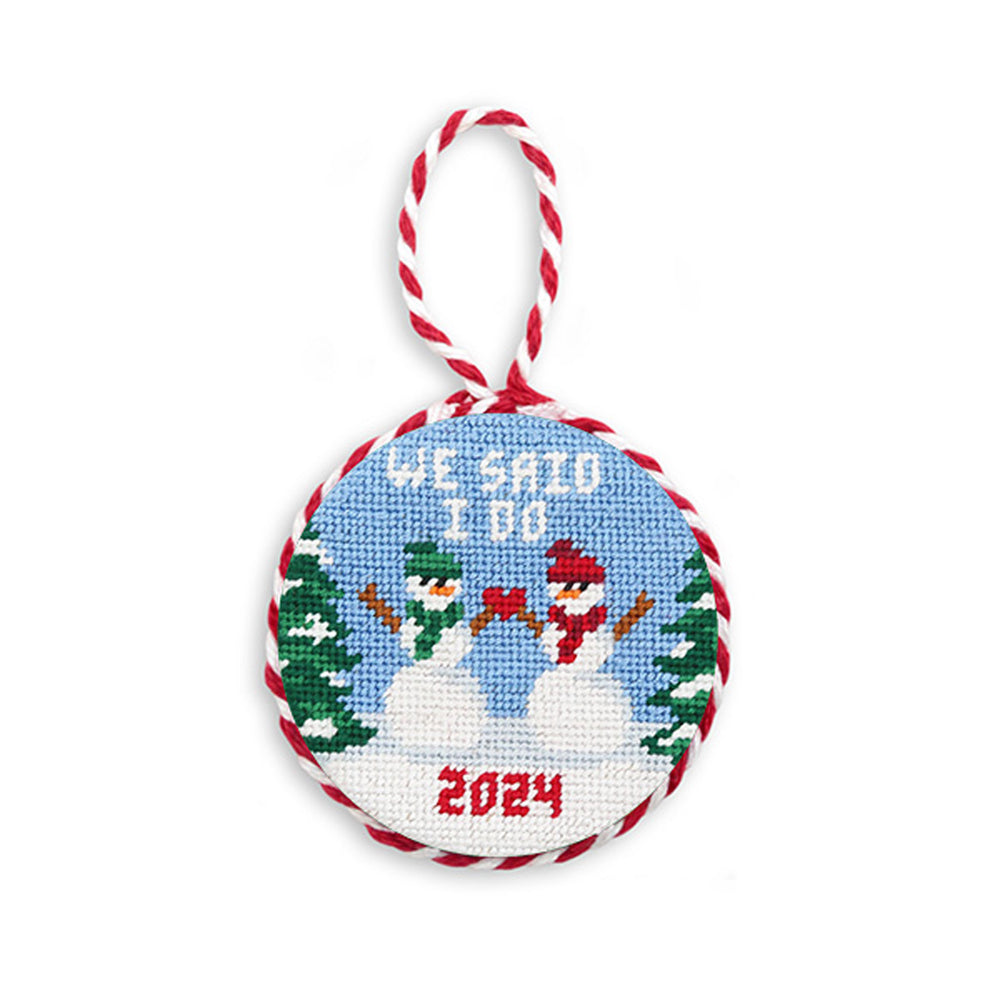 We Said I Do Snowmen 2024 Ornament