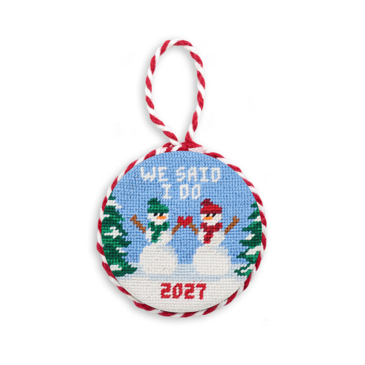 We Said I Do Snowmen 2027 Ornament
