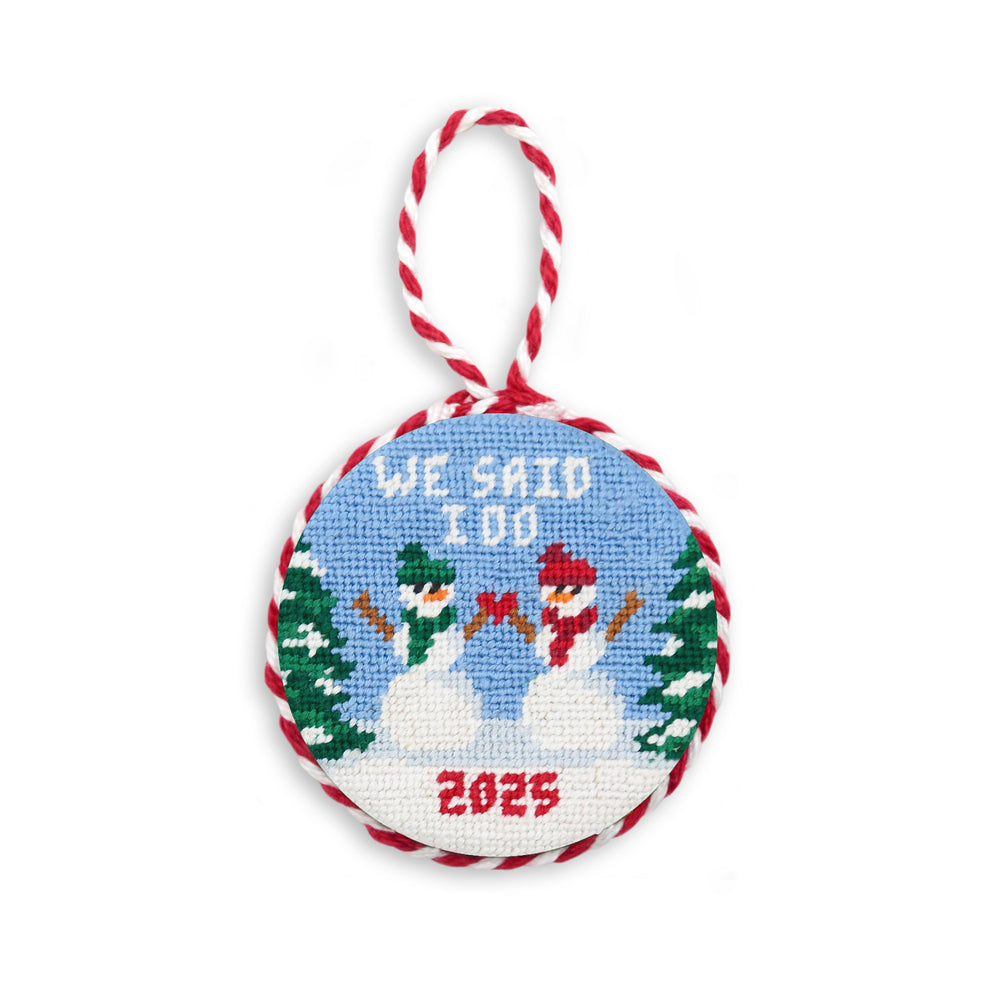 We Said I Do Snowmen 2025 Ornament