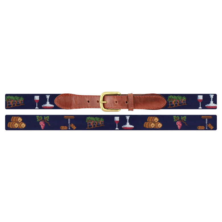 Wine and Vine Belt (Dark Navy)