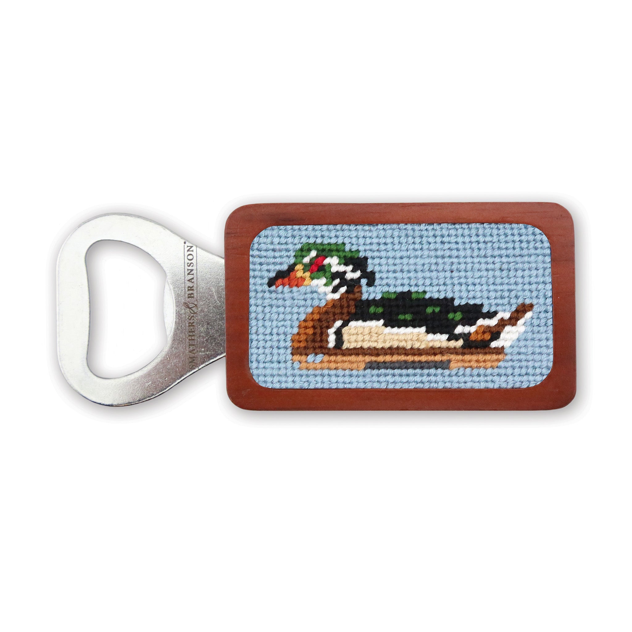 Wood Duck Decoy Bottle Opener (Antique Blue)