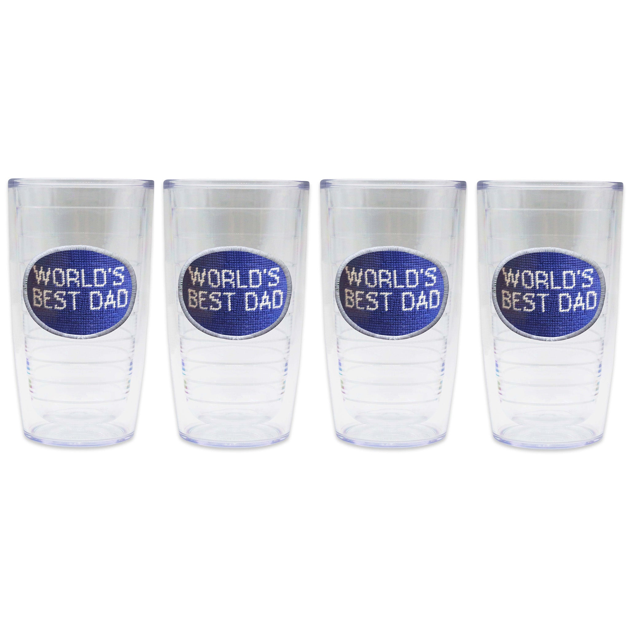 World's Best Dad Tervis Tumbler (Royal) (White Edge)