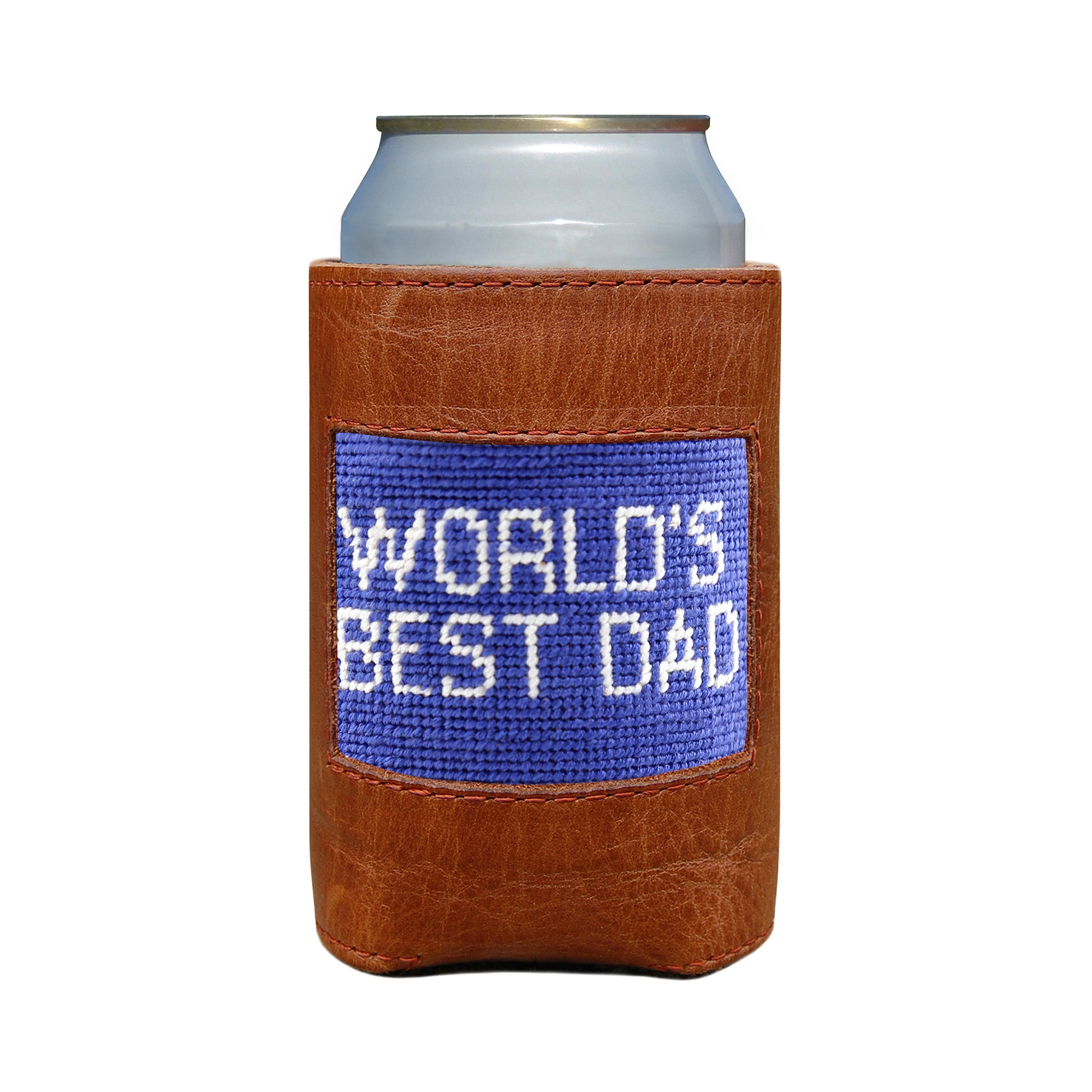 World's Best Dad Can Cooler (Royal)
