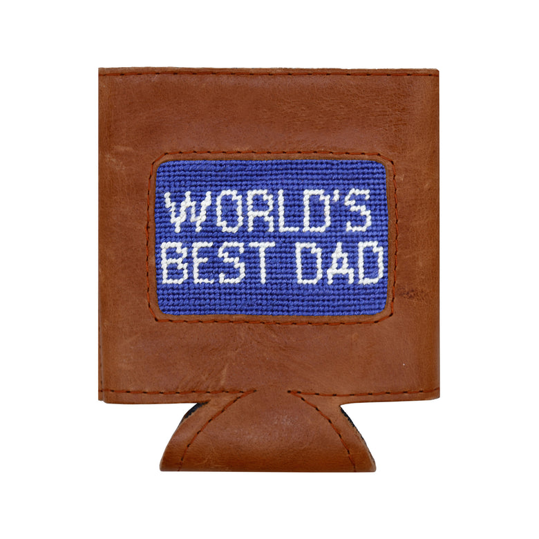 World's Best Dad Can Cooler (Royal)