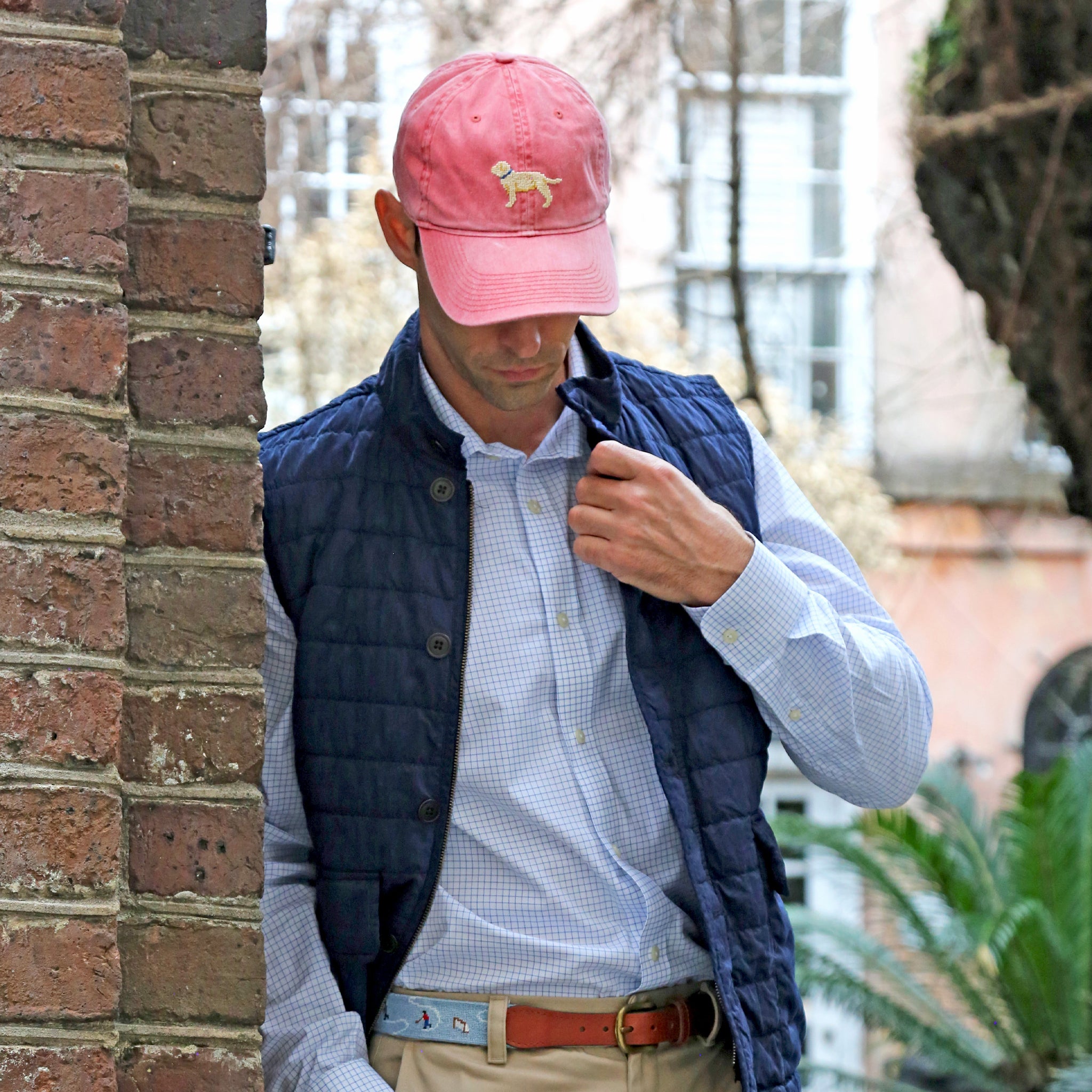 Yellow Lab Hat (Nantucket Red)