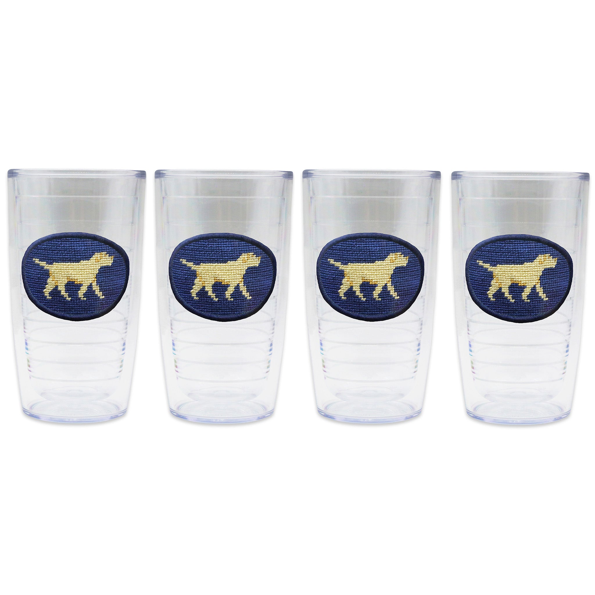 Yellow Lab Walking Tervis Tumbler (Classic Navy)