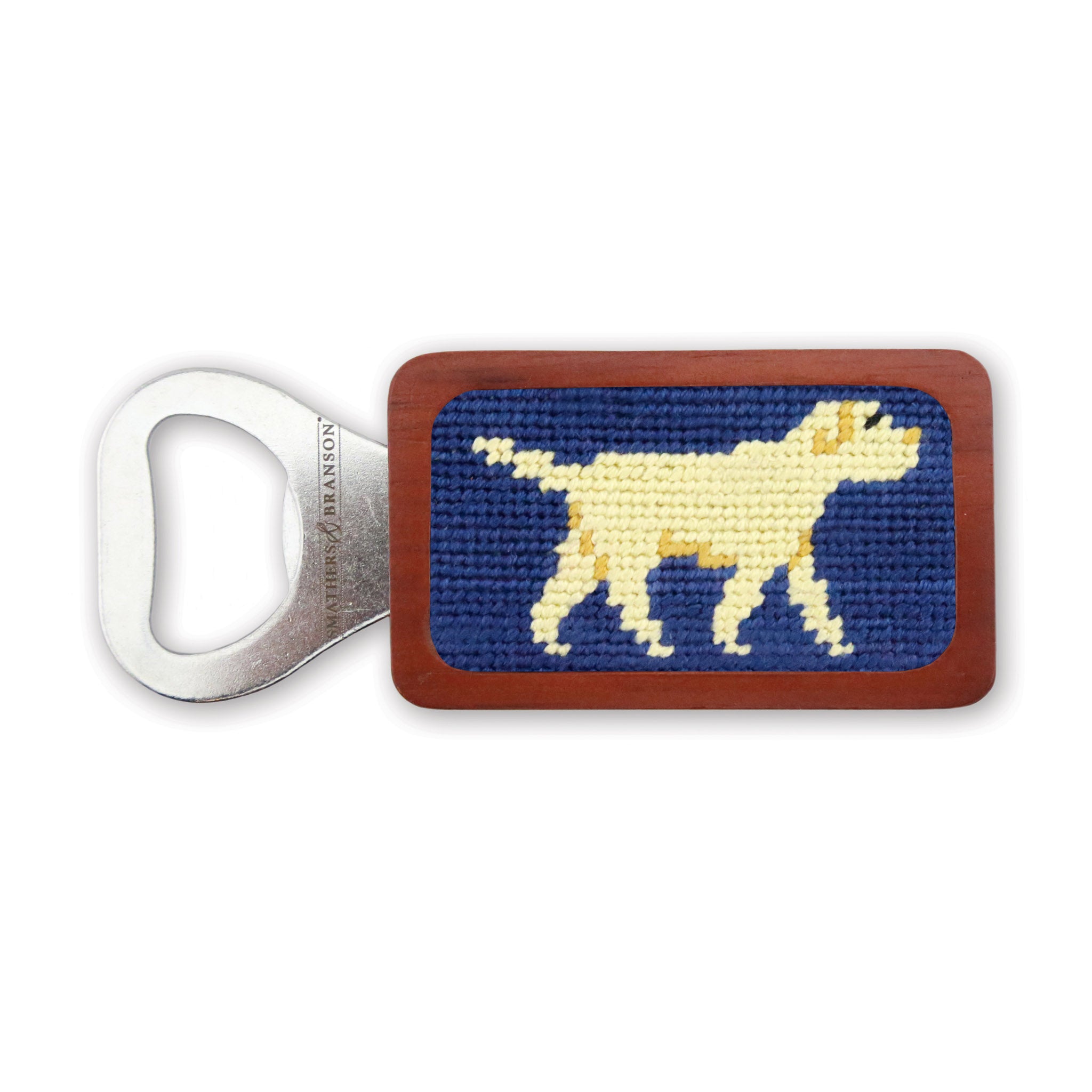 Yellow Lab Walking Bottle Opener (Classic Navy)