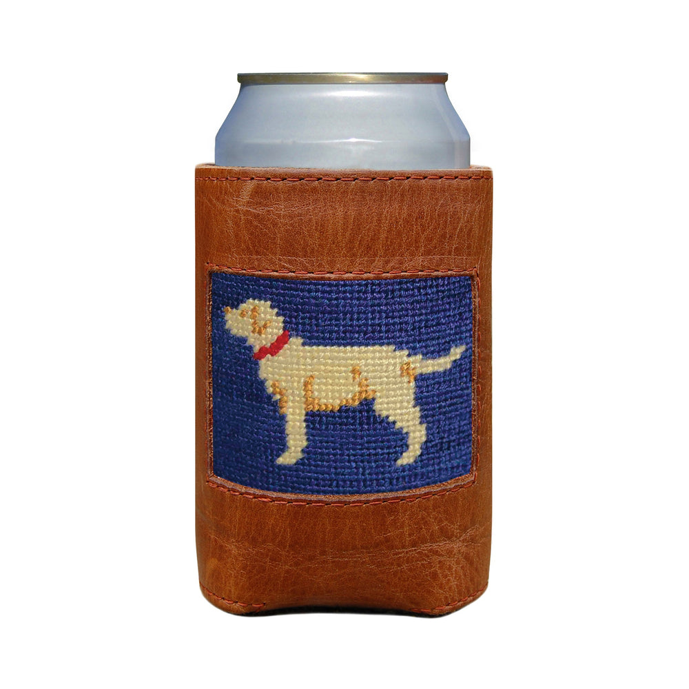 Yellow Lab Can Cooler (Classic Navy)