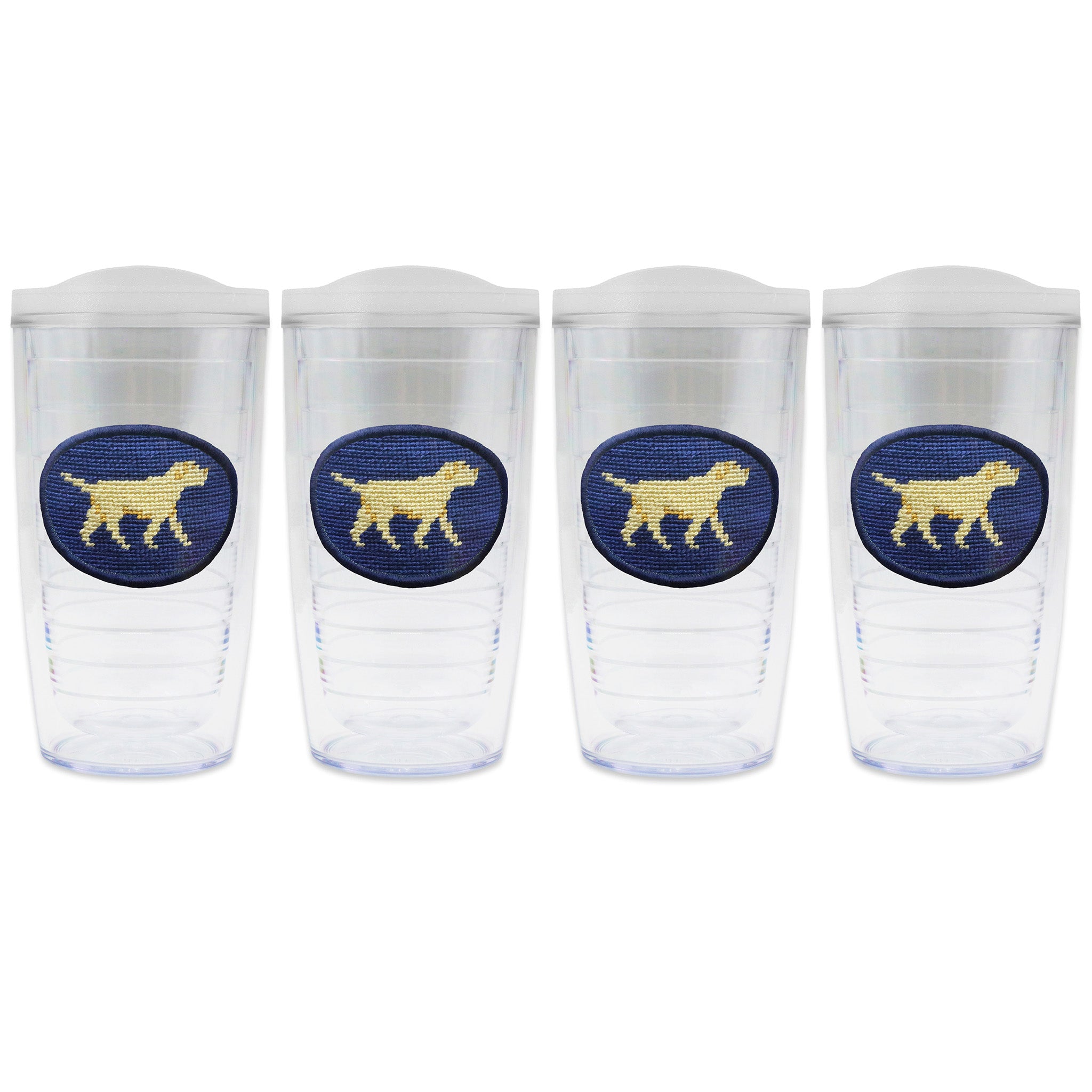 Yellow Lab Walking Tumbler Set with Lids