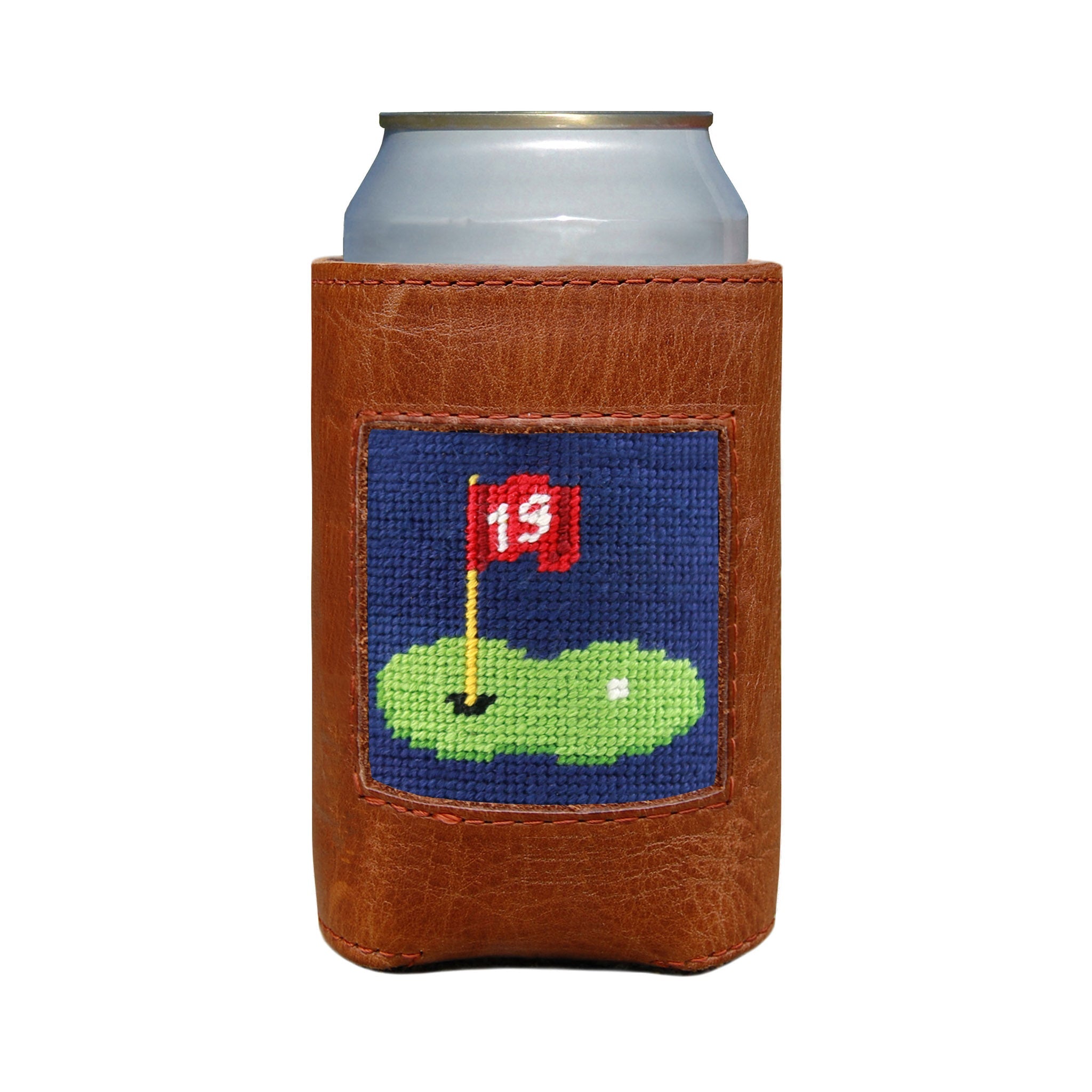 Smathers and Branson 19th Hole Needlepoint Can Cooler   