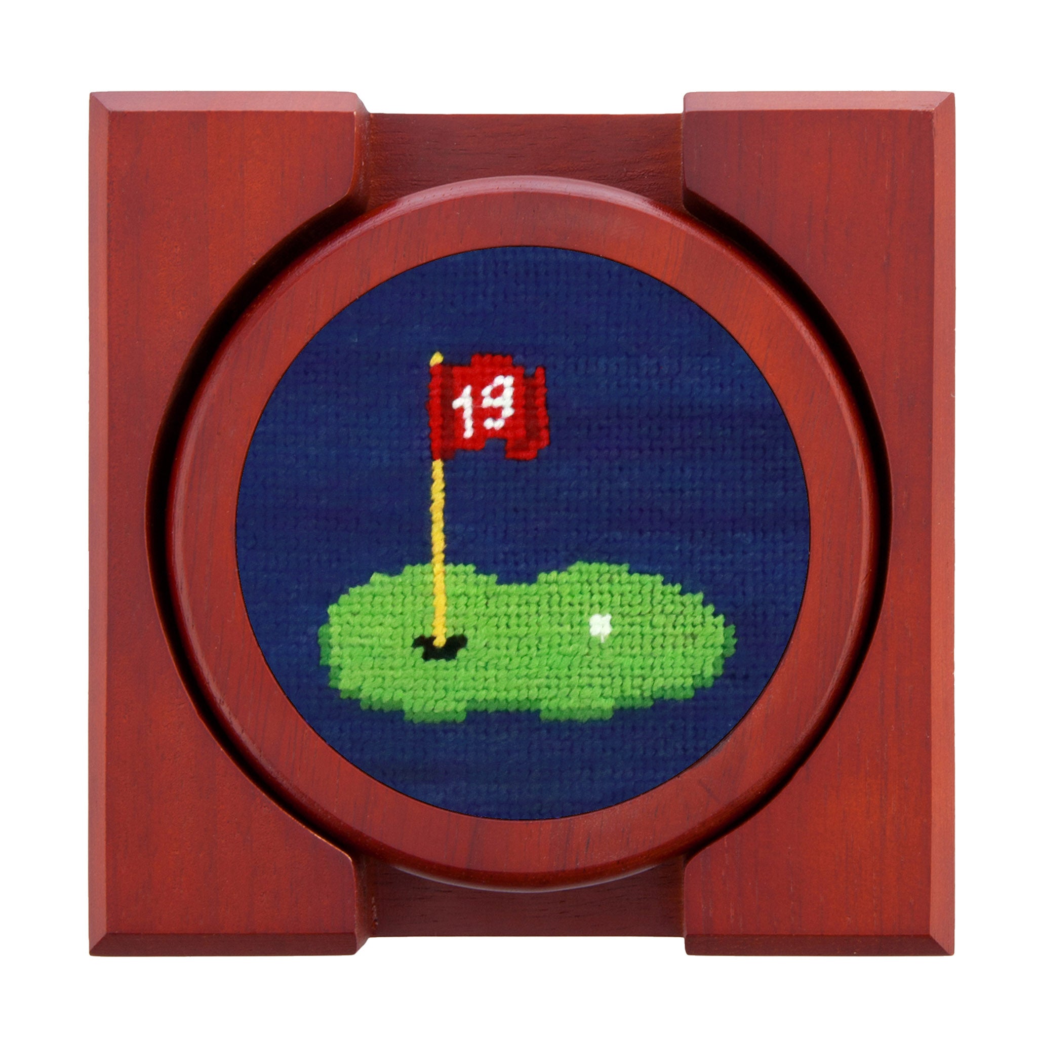 19th Hole Needlepoint Coasters - Thumbnail 3