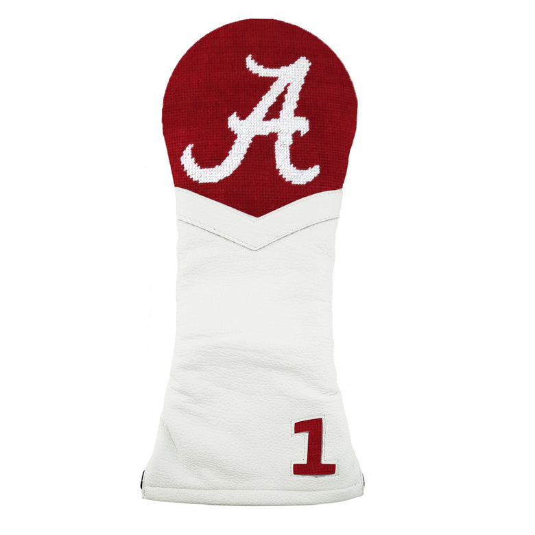 Smathers and Branson Alabama Driver Headcover Garnet White Leather