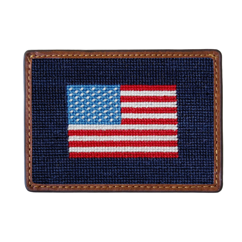 Smathers & Branson Needlepoint Card Wallet Boast Red / Os - Smathers & Branson