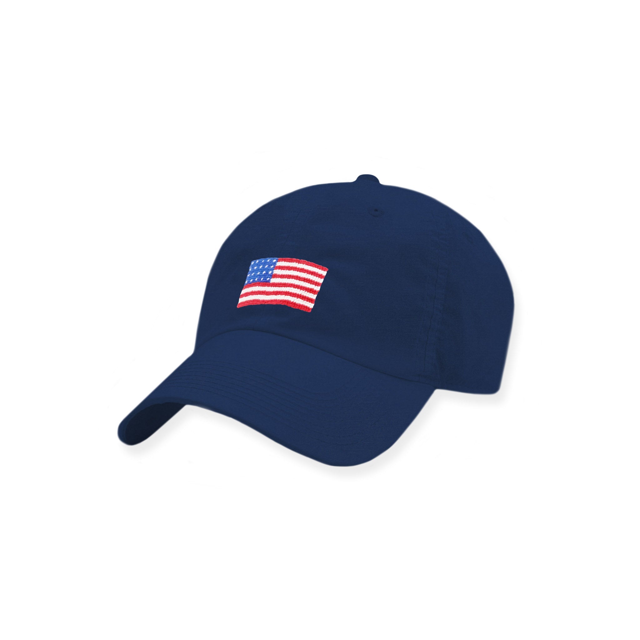 Smathers and Branson American Flag Performance Needlepoint Hat Navy 